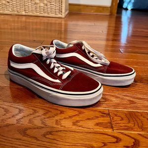 Vans Old Skool Shoe, Port Royale/True White Color Combo, W 6